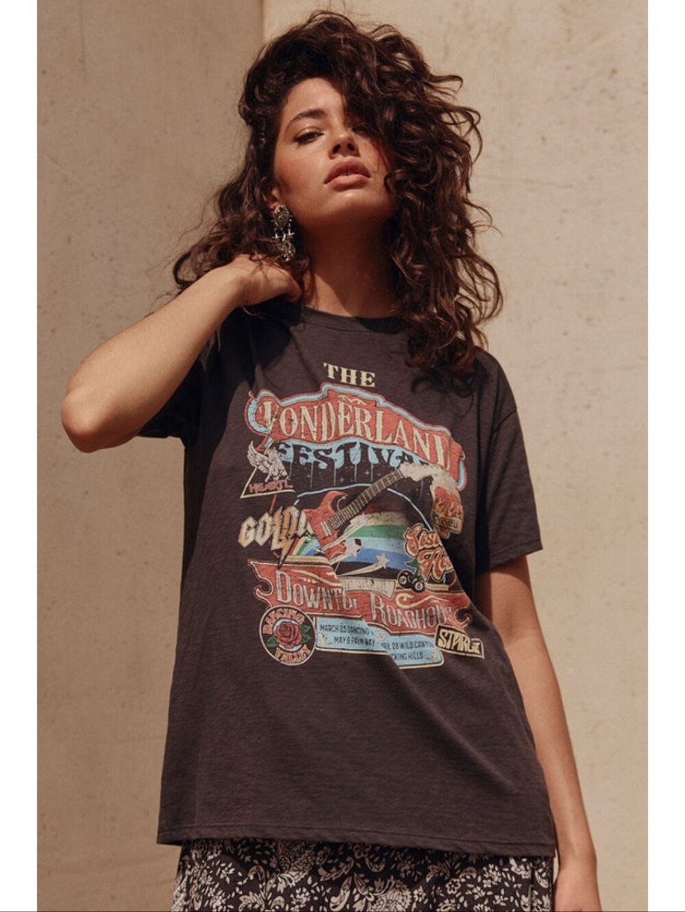SPELL NEW! The Wonderland Tee in Charcoal